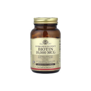 085b11de860945399b870522a2bbbc9d-98krqso1nj.jpg Biotina Potência Super alta 10.000 mcg 120 Cápsulas Vegetais - Solgar