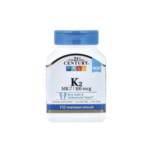 Vitamina K2 MK7 100mcg 110 Cápsulas - 21st Century