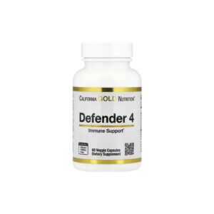 Defender 4 com Vitamina C Vitamina D Zinco e Selênio 60 Cápsulas Vegetais - California Gold Nutrition