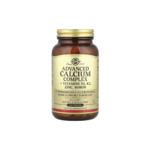 Complexo Avançado de Cálcio Advanced Calcium Complex com D3, K2, Zinco e Boro 120 Comprimidos - Solgar