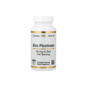 Picolinato de Zinco 50mg 120 Cápsulas Vegetais - California Gold Nutrition