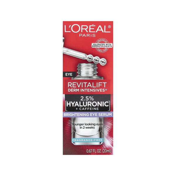 Revitalift Derm Intensives® Sérum Iluminador para a Área dos Olhos Sem Perfume 20 ml - L'Oréal