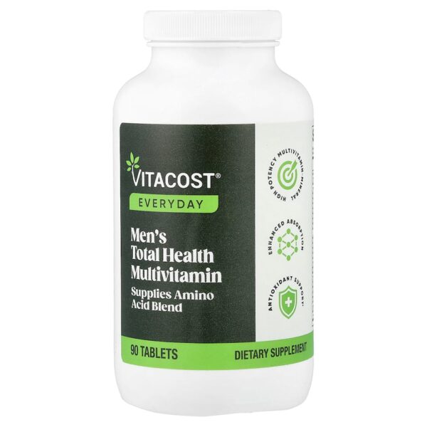 Vitacost - Mistura de Aminoácidos Multivitamínicos Total Health para Homens 90 Comprimidos