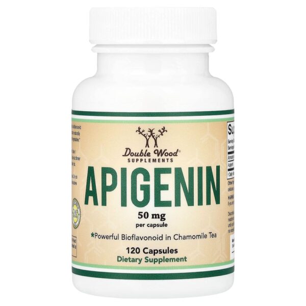 Double Wood Supplements - Apigenin 50 mg 120 Capsules