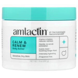 AmLactin - Manteiga Corporal Calm & Renew Pele Seca e Sensível Sem Perfume 312 g