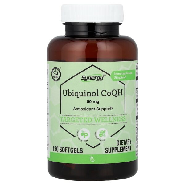 Vitacost - Synergy Ubiquinol CoQH 50 mg 120 Softgels