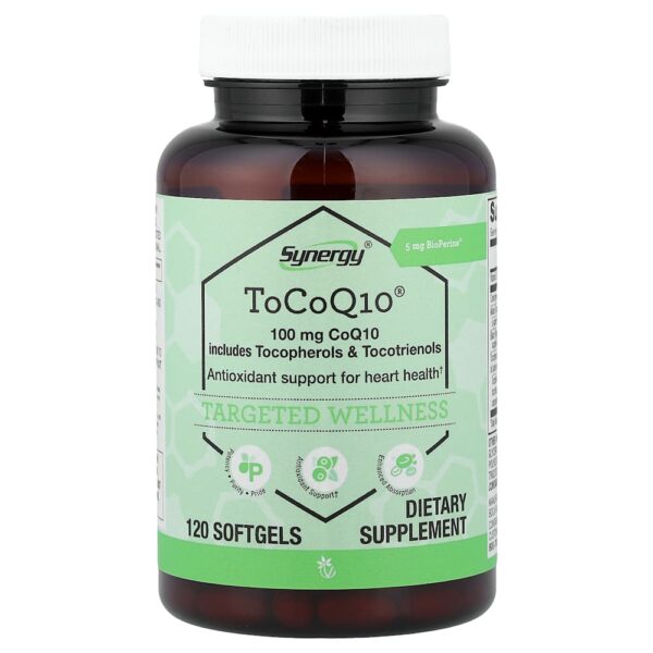 Vitacost - Synergy ToCoQ10 120 Softgels