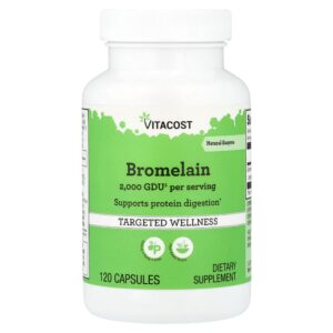 Vitacost - Bromelina 120 Cápsulas (416,5 mg por Cápsula)