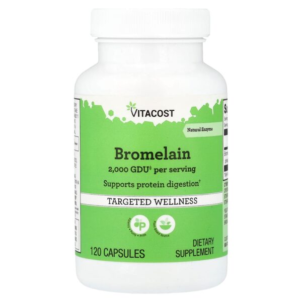 Vitacost - Bromelina 120 Cápsulas (416,5 mg por Cápsula)