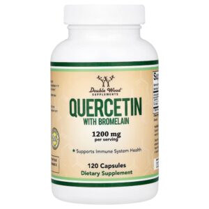Double Wood Supplements - Quercetina com Bromelaína 120 Cápsulas