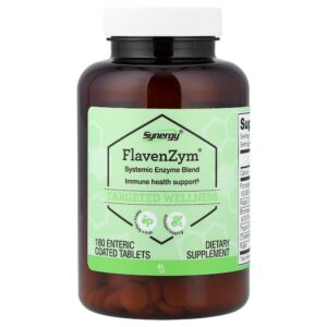 Vitacost - Synergy FlavenZym 180 Comprimidos com Revestimento Entérico