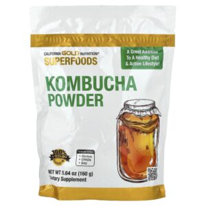 California Gold Nutrition - Superfoods Kombucha em Pó Sem Sabor 160 g