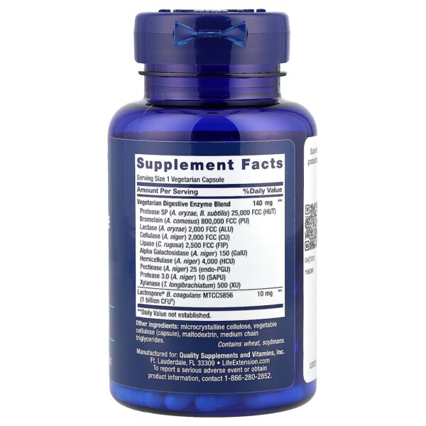 102-10.jpg Life Extension - Enzimas Super Digestivas e Probióticos Aprimorados 60 Cápsulas Vegetarianas