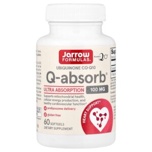 Jarrow Formulas - Q-Absorb 100 mg 60 Cápsulas Softgel
