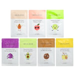 104-4.jpg Idealove - Máscaras Faciais de Beleza Superfood Skin Savior Embalagem Sortida 7 Máscaras 20 ml Cada