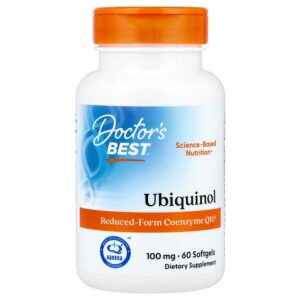 Doctor's Best - Ubiquinol 100 mg 60 Cápsulas Softgel