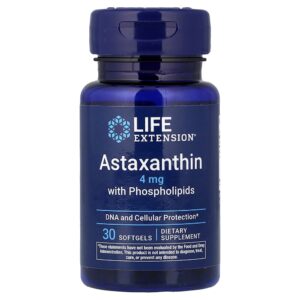 Life Extension - Astaxantina com Fosfolipídios 30 Cápsulas Softgel