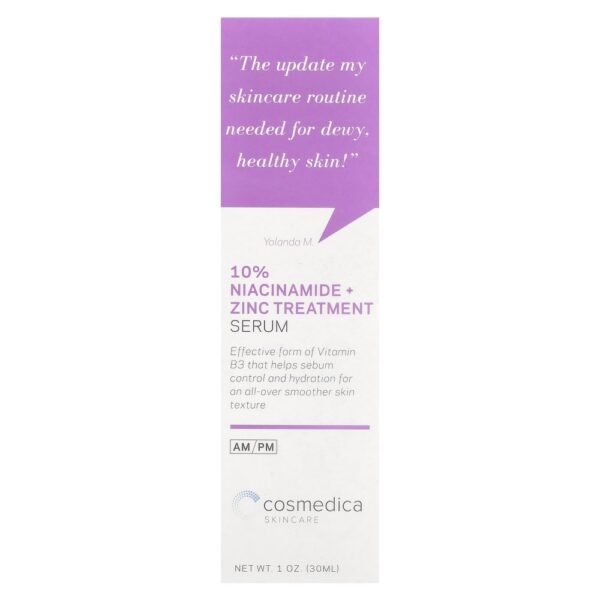 Cosmedica Skincare - Sérum de Tratamento de Nicotinamida a 10% + Zinco 30 ml (28 g)