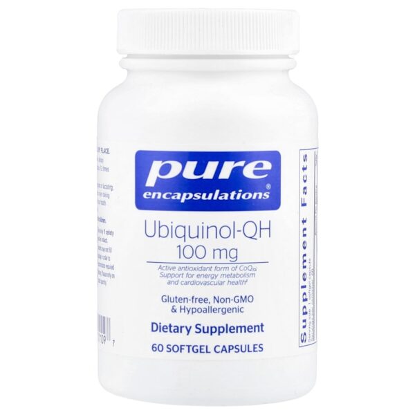 Pure Encapsulations - Ubiquinol-QH 100 mg 60 Cápsulas Softgel