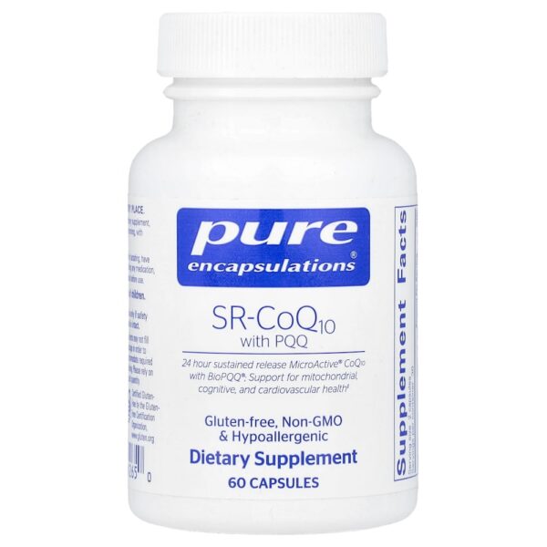 Pure Encapsulations - SR-CoQ10 com PQQ 60 Cápsulas