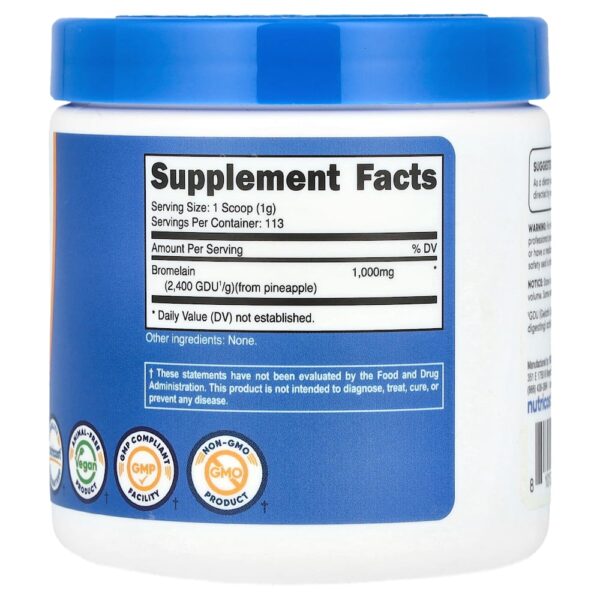 Nutricost - Bromelina Sem Sabor 113 g