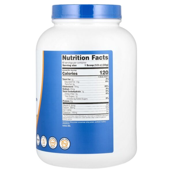 Nutricost - Concentrado de Proteína Whey Sem Sabor 2,268kg