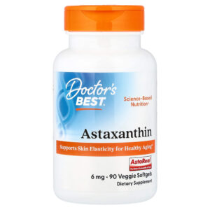 Doctor's Best - Astaxantina 6 mg 90 Cápsulas Softgel Vegetais