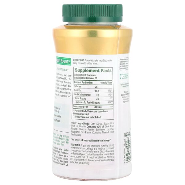 Nature's Bounty - Gomas CoQ-10 Pêssego e Manga 100 Gomas (100 mg por Goma)
