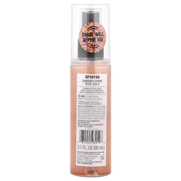 L.A. Girl - Spray Iluminador Para Rosto e Corpo GFS919A Ouro Rosa 80 ml