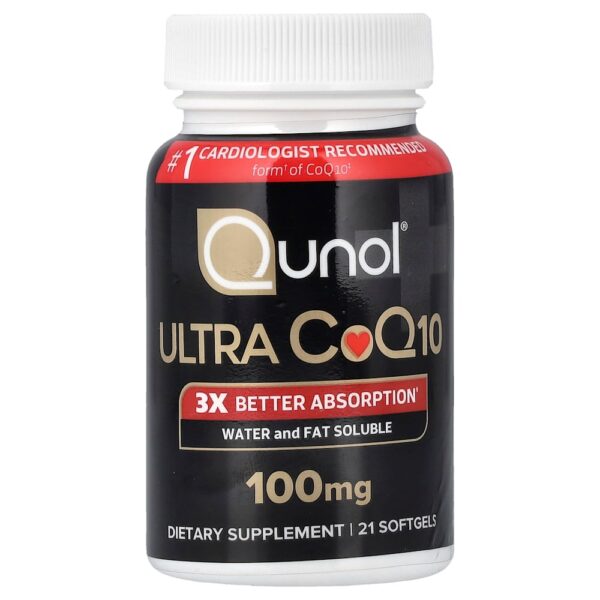 Qunol - Ultra CoQ10 100 mg 21 Cápsulas Softgel