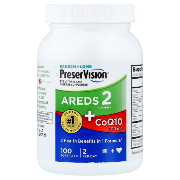PreserVision - Fórmula AREDS 2 + CoQ10 100 Cápsulas Softgel