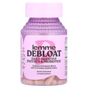 12-141.jpg Lemme - Debloat Enzimas Digestivas Diárias e Probióticos 60 Cápsulas Veganas