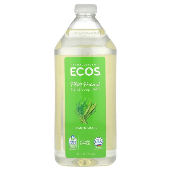 Ecos - Refil de Sabonete para as Mãos à Base de Plantas Capim-limão 945 ml
