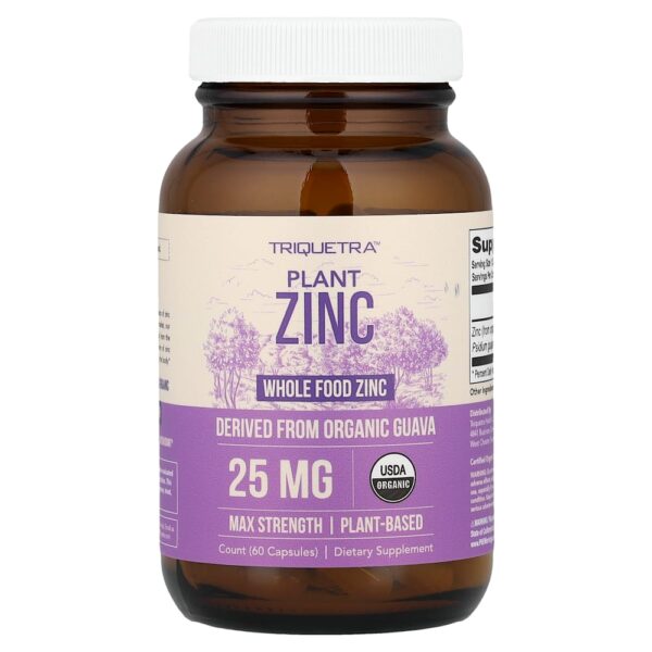 Triquetra Health - Zinco Vegetal 25 mg 60 Cápsulas