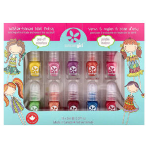 SuncoatGirl - Kit de Esmaltes à Base de Água Paleta Festa Kit com 12 Unidades