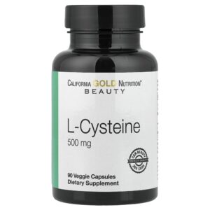 California Gold Nutrition - L-cisteína 500 mg 90 Cápsulas Vegetais