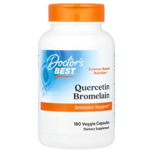 Doctor's Best - Bromelina de Quercetina 180 Cápsulas Vegetais