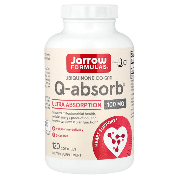 Jarrow Formulas - Q-absorb Co-Q100 100 mg 120 Cápsulas Softgel