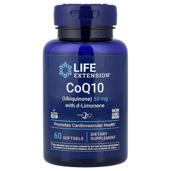 Life Extension - CoQ10 com d-Limoneno 60 Cápsulas Softgel