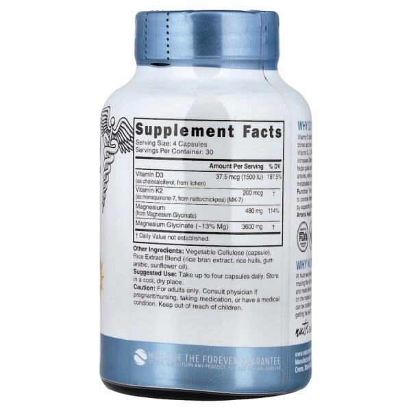 13-107.jpg Nutri - Vitaminas D3 e K2 Glicinato de Magnésio 120 Cápsulas Veganas