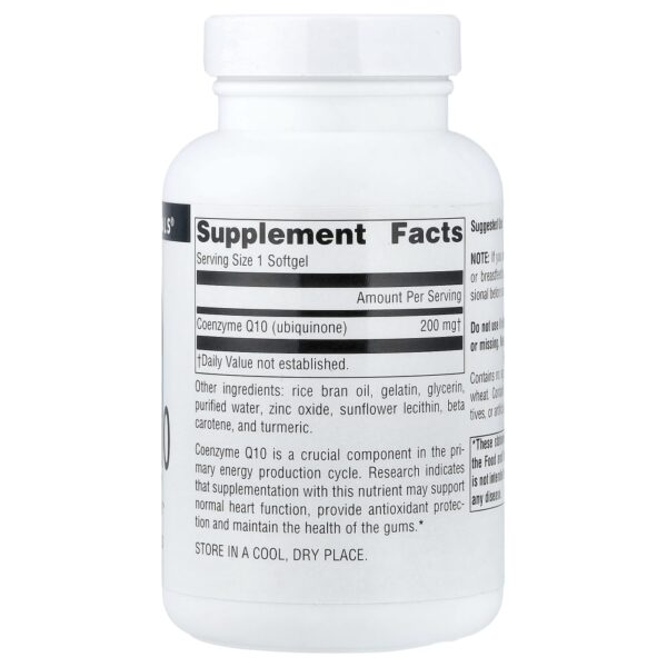 13-255.jpg Source Naturals - Coenzima Q10 200 mg 90 Cápsulas Softgel