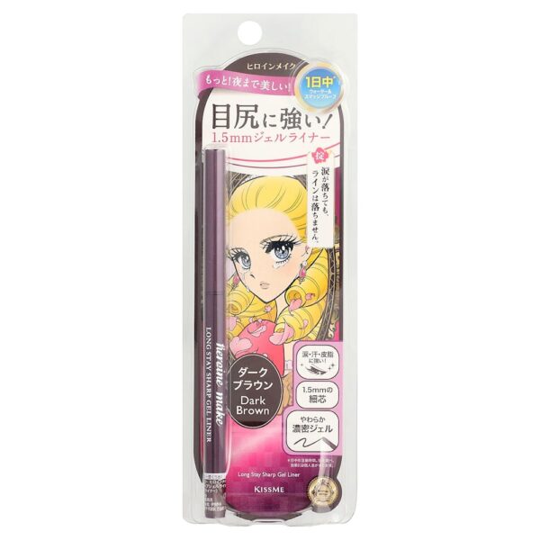 KissMe - Heroine Make Revestimento em Gel Longa Duração 02 Marrom Escuro 0 g