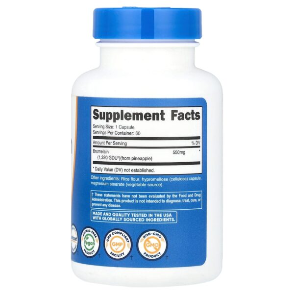 Nutricost - Bromelina 550 mg 60 Cápsulas