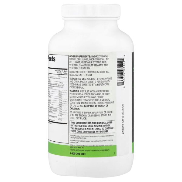 Vitacost - Mistura de Aminoácidos Multivitamínicos Total Health para Homens 90 Comprimidos