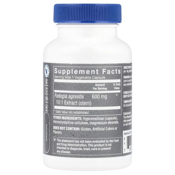 13-302.jpg The Vitamin Shoppe - Fadogia Agrestis para Homens 60 Cápsulas Vegetais (600 mg por Cápsula)