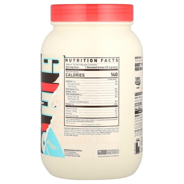 Ghost - Proteína Whey Manteiga de Amendoim Cereal Milk 924 g
