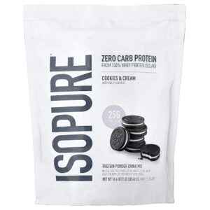 Isopure - Proteína em Pó Sem Carboidratos Cookies e Creme 465 g