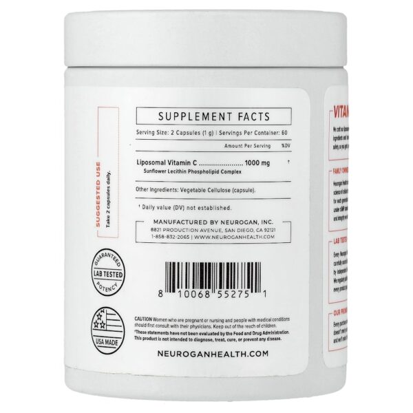 13-70.jpg Neurogan Health - Vitamina C Lipossomal 120 Cápsulas (500 mg por Cápsula)