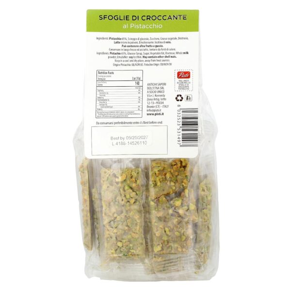Pisti - Folhas Crocantes com Pistache 150 g