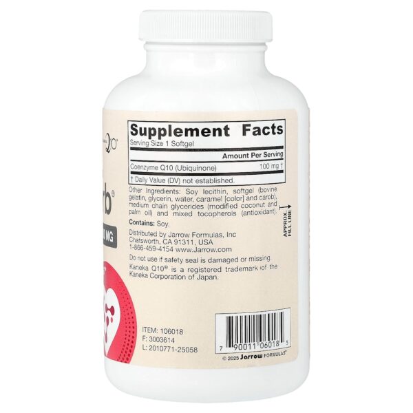 Jarrow Formulas - Q-absorb Co-Q100 100 mg 120 Cápsulas Softgel